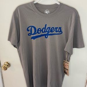 Los Angeles Dodgers 47 Brand T-Shirt Gray NWT